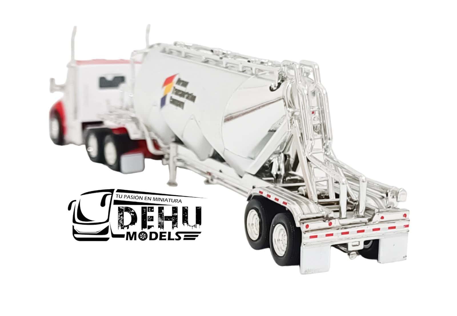 Tráiler a Escala 1/87 Kenworth T680 Day Cab Con Remolque Pneumatic Vernon - Imagen 3