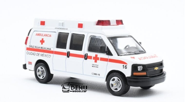 Chevrolet Express Van Ambulancia Cruz Roja Mexicana (20)