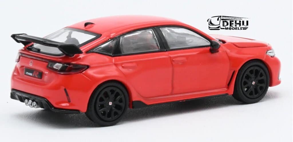 Voiture Miniature 1/64 Honda Civic FL5 Type-R Jaune Soleil - POP Race Neuf