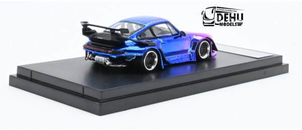 Auto a Escala 1/64 Porsche 993 RWB Rauh-Welt Begriff Chrome Purple STWCRR24 Street Warrior - Imagen 5