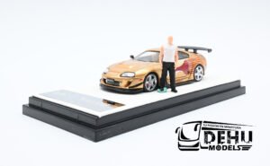 Auto a Escala 1/64 Toyota Supra A80Z Fast & Furious Oro-Cafe Con Figura Toretto TPC 644413-1