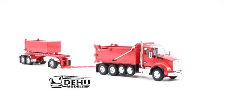 Kenworth T880 Dump Truck Volteo con remolque de volteo de transferencia Rogue (8)
