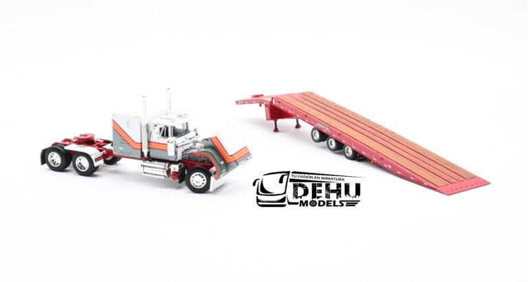 Mack Super-Liner Sleeper Cab con Remolque Talbert 5553TA Tipo Rampa de 3 ejes (11)