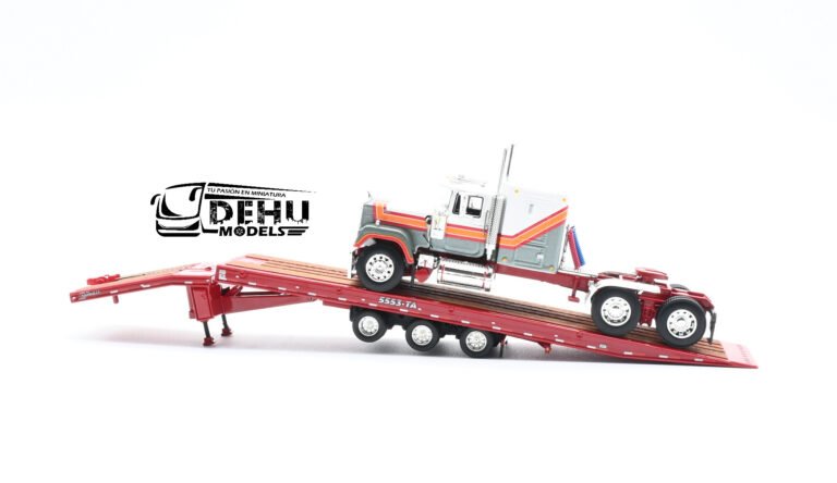 Mack Super-Liner Sleeper Cab con Remolque Talbert 5553TA Tipo Rampa de 3 ejes (12)