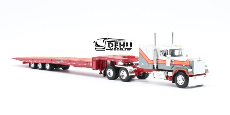 Mack Super-Liner Sleeper Cab con Remolque Talbert 5553TA Tipo Rampa de 3 ejes (8)