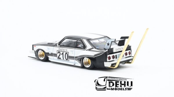 Auto a Escala 1/64 Datsun Skyline C210 Bosozoku Style Negro - Gris, PR64-0073 Pop Race - Imagen 8