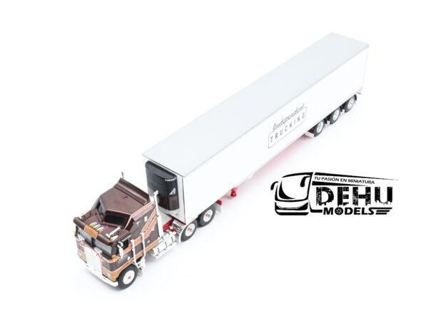 Tráiler a Escala 1/64 Kenworth K100 Con Remolque Refrigerado Carrier Utility de 3 ejes Independent Trucking 60-1353 DCP By First Gear - Imagen 11