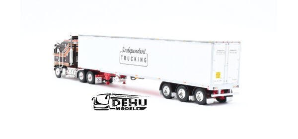 Tráiler a Escala 1/64 Kenworth K100 Con Remolque Refrigerado Carrier Utility de 3 ejes Independent Trucking 60-1353 DCP By First Gear - Imagen 8