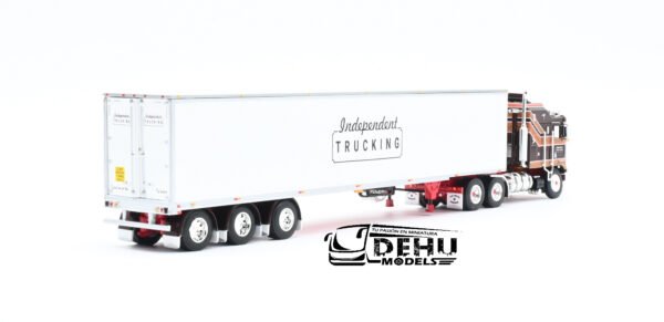 Tráiler a Escala 1/64 Kenworth K100 Con Remolque Refrigerado Carrier Utility de 3 ejes Independent Trucking 60-1353 DCP By First Gear - Imagen 5