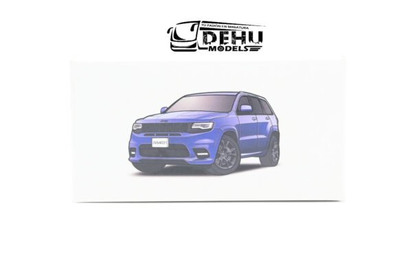 Camioneta a Escala 1/64 Jeep Grand Cherokee Trackhawk 2019 Azul, JV64031A - Imagen 10