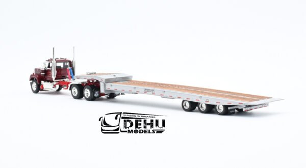 Tráiler a Escala 1/64 Mack Super-Liner Day Cab Con Remolque Talbert 5553TA de Tres Ejes Santucci Construction, 60-1124 DCP By First Gear - Imagen 9