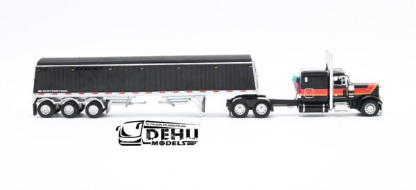 Tráiler a Escala 1/64 Peterbilt 379 Con Remolque Tolva de tres ejes Lode King Distrinction, 60-1120 DCP By First Gear - Imagen 4