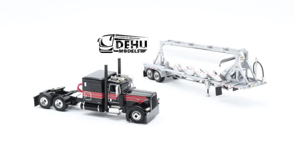 Tráiler a Escala 1/64 Peterbilt 389 Con Remolque J&L Tolva Pneumatica, 60-1696 DCP By First Gear - Imagen 6