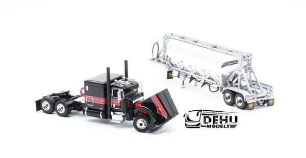 Tráiler a Escala 1/64 Peterbilt 389 Con Remolque J&L Tolva Pneumatica, 60-1696 DCP By First Gear - Imagen 7