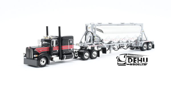 Tráiler a Escala 1/64 Peterbilt 389 Con Remolque J&L Tolva Pneumatica, 60-1696 DCP By First Gear