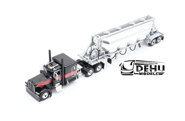 Tráiler a Escala 1/64 Peterbilt 389 Con Remolque J&L Tolva Pneumatica, 60-1696 DCP By First Gear - Imagen 11