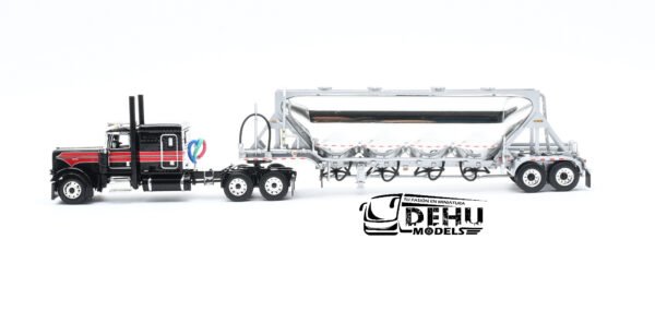 Tráiler a Escala 1/64 Peterbilt 389 Con Remolque J&L Tolva Pneumatica, 60-1696 DCP By First Gear - Imagen 9