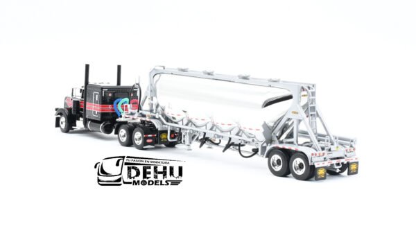 Tráiler a Escala 1/64 Peterbilt 389 Con Remolque J&L Tolva Pneumatica, 60-1696 DCP By First Gear - Imagen 8