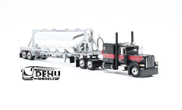 Tráiler a Escala 1/64 Peterbilt 389 Con Remolque J&L Tolva Pneumatica, 60-1696 DCP By First Gear - Imagen 3