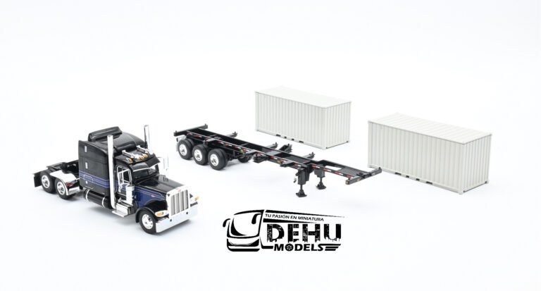 Peterbilt 389 Con Remolque Porta Contenedor y Dos Contenedores Secos de 20' (11)