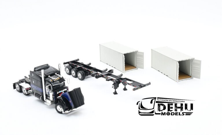 Peterbilt 389 Con Remolque Porta Contenedor y Dos Contenedores Secos de 20' (12)