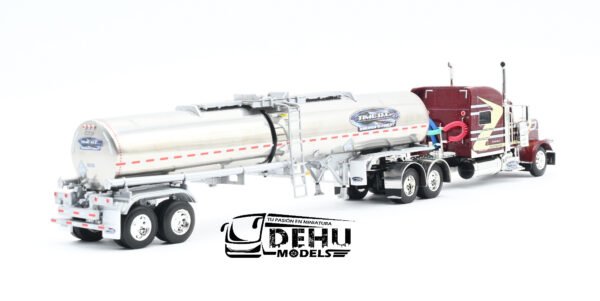 Tráiler a Escala 1/64 Peterbilt 389 Con Remolque Tanque Quimico Brenner, 60-0786 DCP By First Gear - Imagen 5