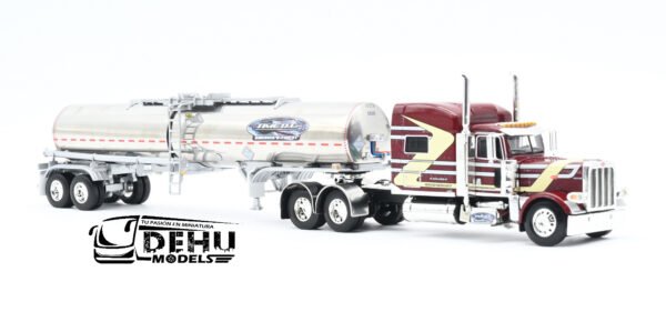 Tráiler a Escala 1/64 Peterbilt 389 Con Remolque Tanque Quimico Brenner, 60-0786 DCP By First Gear - Imagen 3