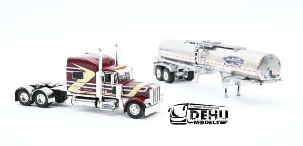 Tráiler a Escala 1/64 Peterbilt 389 Con Remolque Tanque Quimico Brenner, 60-0786 DCP By First Gear - Imagen 6