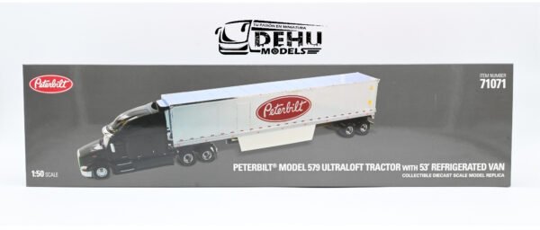 Tráiler a Escala 1/50 Peterbilt 579 Ultraloft Con Remolque Refrigerado de 53', 71071 Diecast Masters - Imagen 12