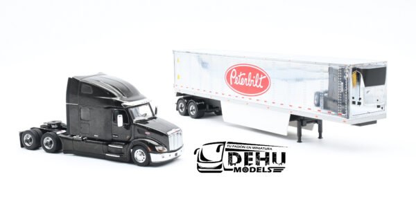 Tráiler a Escala 1/50 Peterbilt 579 Ultraloft Con Remolque Refrigerado de 53', 71071 Diecast Masters - Imagen 6