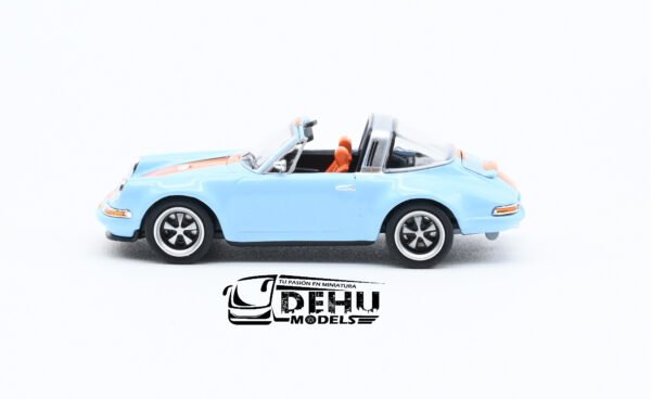 Auto a Escala 1/64 Porsche Singer Targa Gulf Azul - Naranja, PR64-0078 Pop Race - Imagen 7