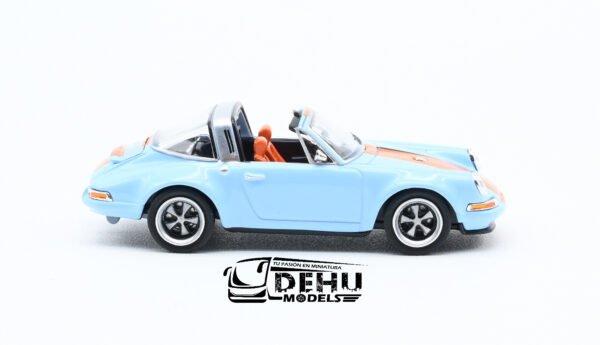 Auto a Escala 1/64 Porsche Singer Targa Gulf Azul - Naranja, PR64-0078 Pop Race - Imagen 4