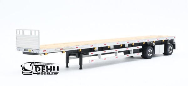 Tráiler a Escala 1/50 Solo Remolque Cama Plana Gris, 91023 Diecast Masters