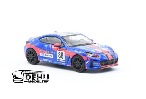 Auto a Escala 1/64 Subaru BRZ Tokyo Subaru Racing Azul - Rosa, PR64-0088 Pop Race