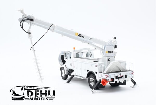 Camión a Escala 1/34 International DuraStar Con Cuerpo Digger Derrick Para Poner Postes 10-4053 First Gear - Imagen 9