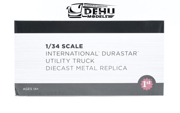 Camión a Escala 1/34 International DuraStar Con Cuerpo Digger Derrick Para Poner Postes 10-4053 First Gear - Imagen 15