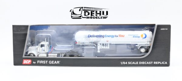 Tráiler a Escala 1/64 Kenworth W900L Day Cab con Remolque Tanque de Gas Mississippi Davenport Energy, 60-1135 DCP By First Gear - Imagen 12