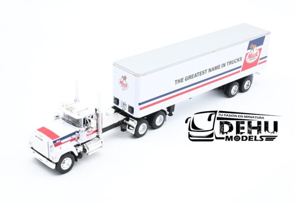 Tráiler a Escala 1/64 Mack Super-Liner Con Remolque Caja Seca de 40' The Greatest Name in Trucks, 60-0986 DCP By First Gear - Imagen 11