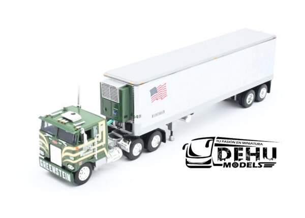 Tráiler a Escala 1/64 Peterbilt 352 COE Con Remolque Refrigerado Thermoking Vintage de 40' Greenstein Trucking Co., 60-1428 DCP By First Gear - Imagen 11