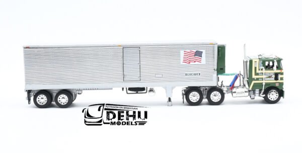 Tráiler a Escala 1/64 Peterbilt 352 COE Con Remolque Refrigerado Thermoking Vintage de 40' Greenstein Trucking Co., 60-1428 DCP By First Gear - Imagen 4