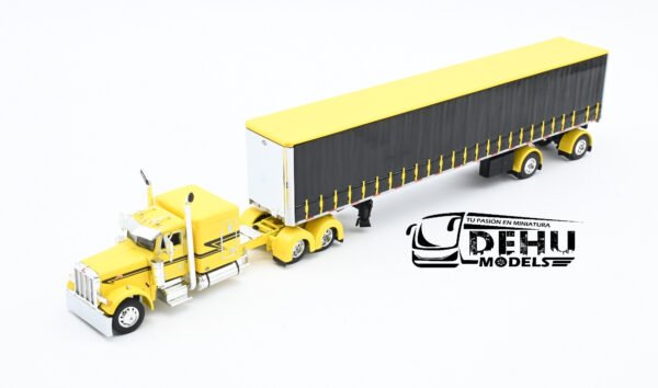 Tráiler a Escala 1/64 Peterbilt 379 Con Remolque Utility de 53' Tautliner de ejes separados de cortina, 60-1667 DCP By First Gear - Imagen 11