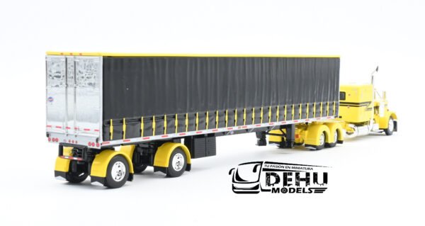 Tráiler a Escala 1/64 Peterbilt 379 Con Remolque Utility de 53' Tautliner de ejes separados de cortina, 60-1667 DCP By First Gear - Imagen 5