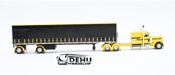 Tráiler a Escala 1/64 Peterbilt 379 Con Remolque Utility de 53' Tautliner de ejes separados de cortina, 60-1667 DCP By First Gear - Imagen 4