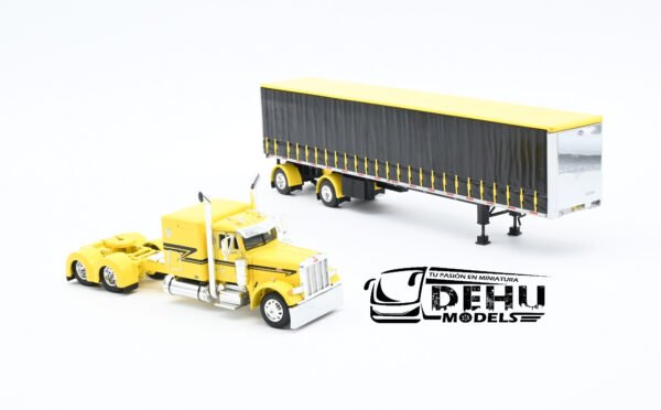 Tráiler a Escala 1/64 Peterbilt 379 Con Remolque Utility de 53' Tautliner de ejes separados de cortina, 60-1667 DCP By First Gear - Imagen 6