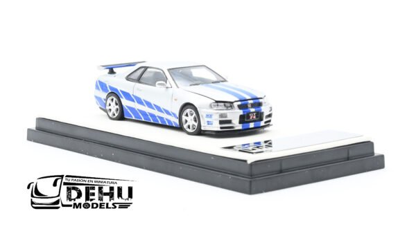 Auto a Escala 1/64 Nissan Skyline GTR R34 Fast & Furious Sin Figura, CA646305 Cool Art - Imagen 3