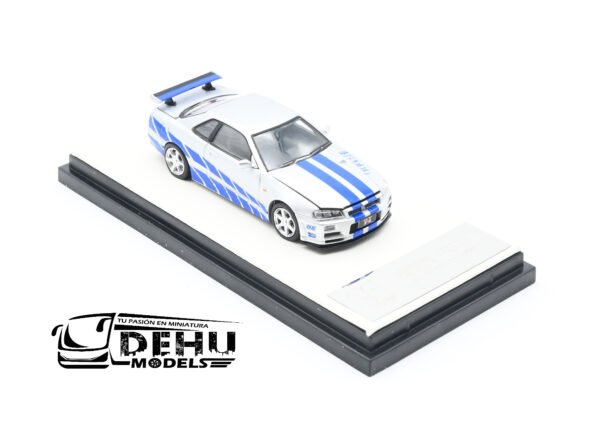 Auto a Escala 1/64 Nissan Skyline GTR R34 Fast & Furious Sin Figura, CA646305 Cool Art - Imagen 2