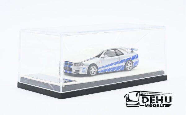 Auto a Escala 1/64 Nissan Skyline GTR R34 Fast & Furious Sin Figura, CA646305 Cool Art - Imagen 12