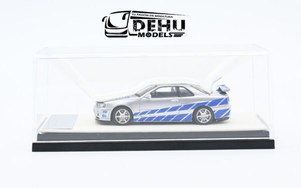 Auto a Escala 1/64 Nissan Skyline GTR R34 Fast & Furious Sin Figura, CA646305 Cool Art - Imagen 13