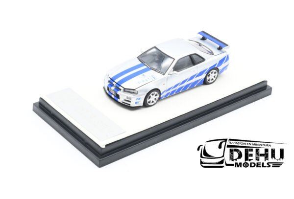 Auto a Escala 1/64 Nissan Skyline GTR R34 Fast & Furious Sin Figura, CA646305 Cool Art - Imagen 11