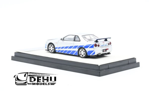 Auto a Escala 1/64 Nissan Skyline GTR R34 Fast & Furious Sin Figura, CA646305 Cool Art - Imagen 8